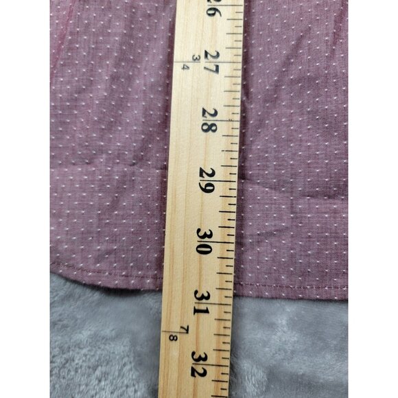 NEW Express Extra Slim polka dot Button Up Long Sleeve Mens Medium - Picture 3 of 7